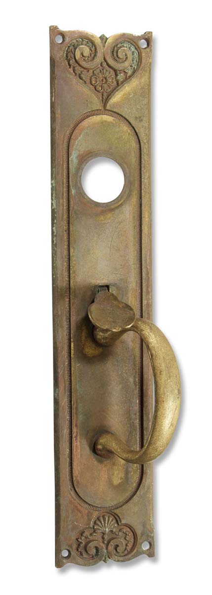 Door Pulls - Antique Victorian 14.25 in. Bronze Entry Door Pull