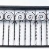 Railings & Posts - 80 ft. Antique Wrought Iron Balcony Railing Fence