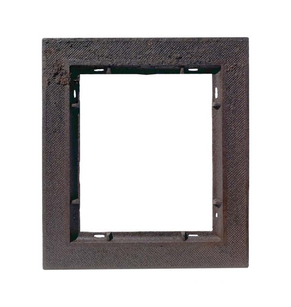 Frames - 1890s Victorian Cast Iron Picture Mirror Frame 18.5 x 16