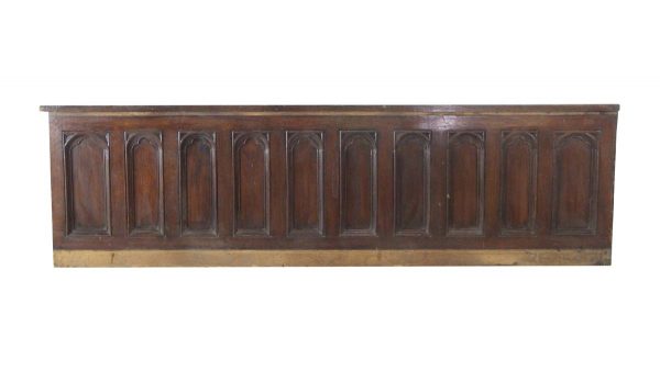 Paneled Rooms & Wainscoting - 19th Century Gothic Church Oak 9 ft Wainscot Panel