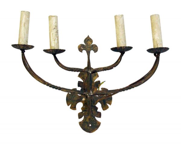 Sconces & Wall Lighting - Antique Arts & Crafts 4 Arm Wall Sconces