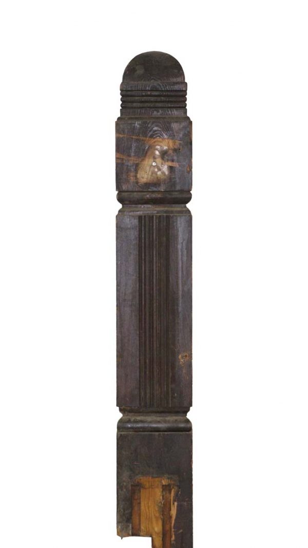 Staircase Elements - Antique Arts & Crafts American Chestnut Newel Post
