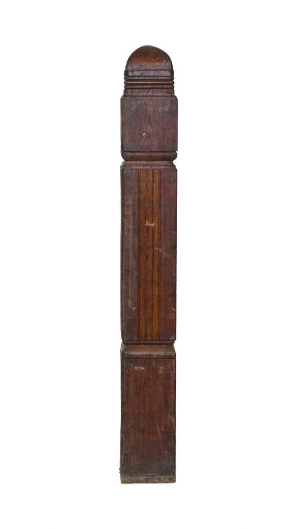 Staircase Elements - Salvaged Arts & Crafts 60 in. American Chestnut Newel Post