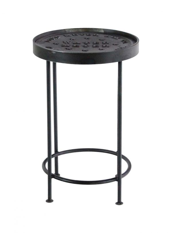 Altered Antiques - Handmade Cast Iron Water Meter Side Table or Stool