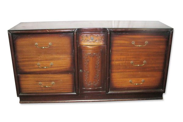 Bedroom - Vintage 6 ft Traditional Wooden Dresser with Original Finish
