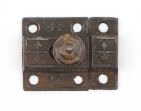 Cabinet & Furniture Latches - Antique Cast Iron Bronze Aesthetic 1.875 in. Cabinet Latch