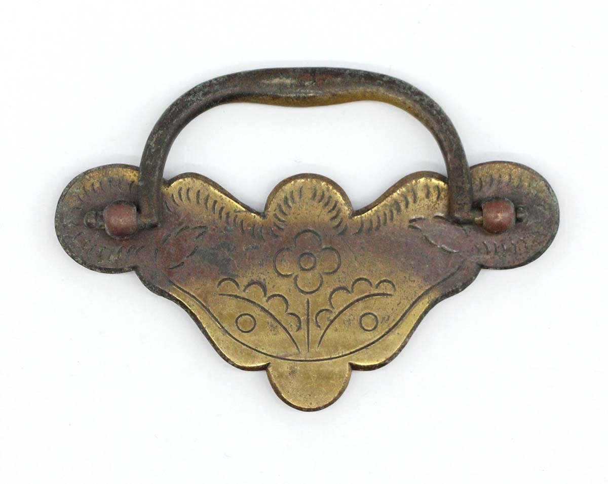 LowShip Antique Style Victorian Cabinet Furniture Door Handle/Pull Brass 3.75" 