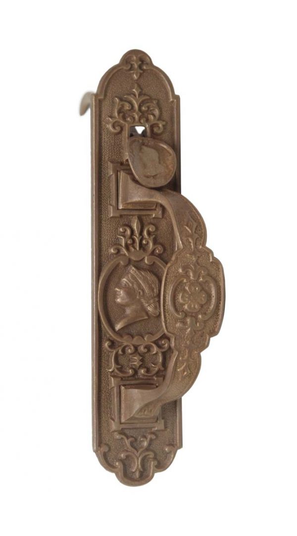 Door Pulls - Antique 8.75 in. Bronze Victorian Figural Door Pull