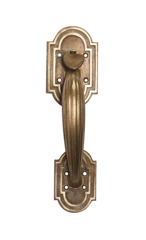Door Pulls - Antique Art Deco 10 in. Bronze Door Pull Handle