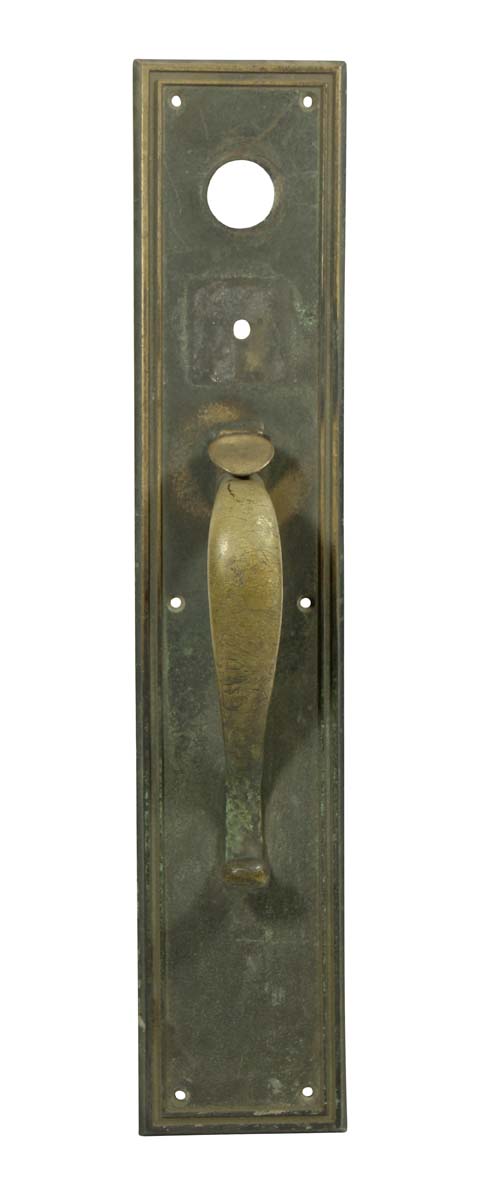 Door Pulls - Antique Bronze 20 in. Art Deco Commercial Door Pull