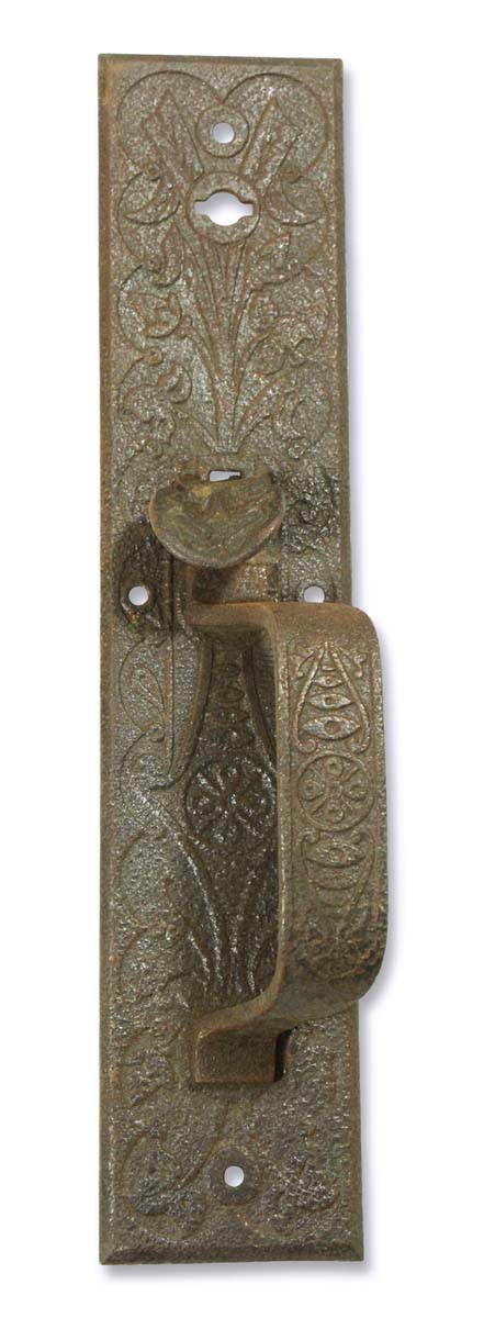 Door Pulls - Antique Cast Iron 12.25 in. Aesthetic Door Pull