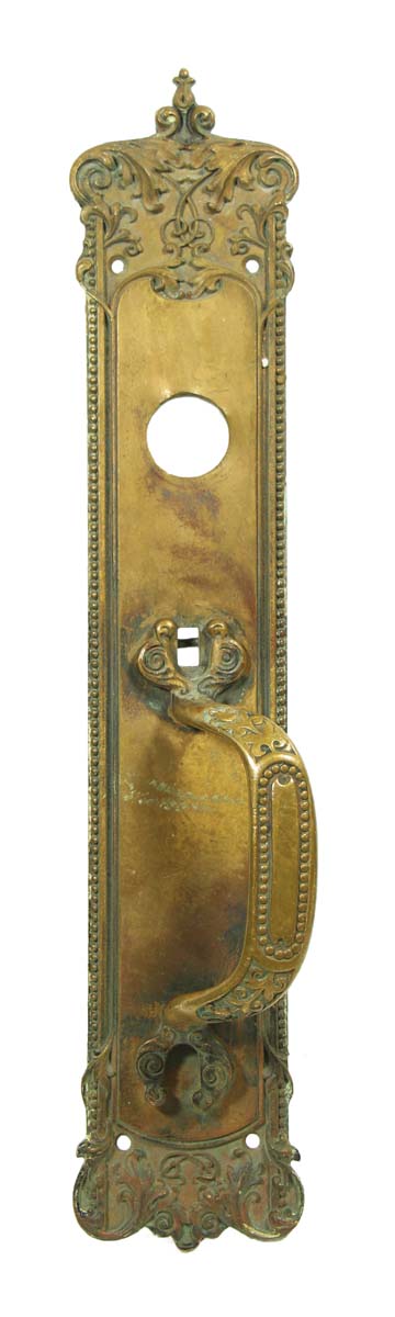 Door Pulls - Antique French 17.25 in. Bronze Door Pull Handle