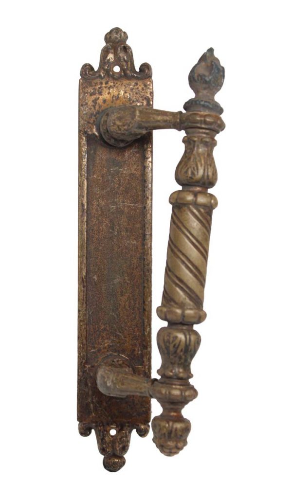 Door Pulls - Antique Imported French Bronze Door Handle