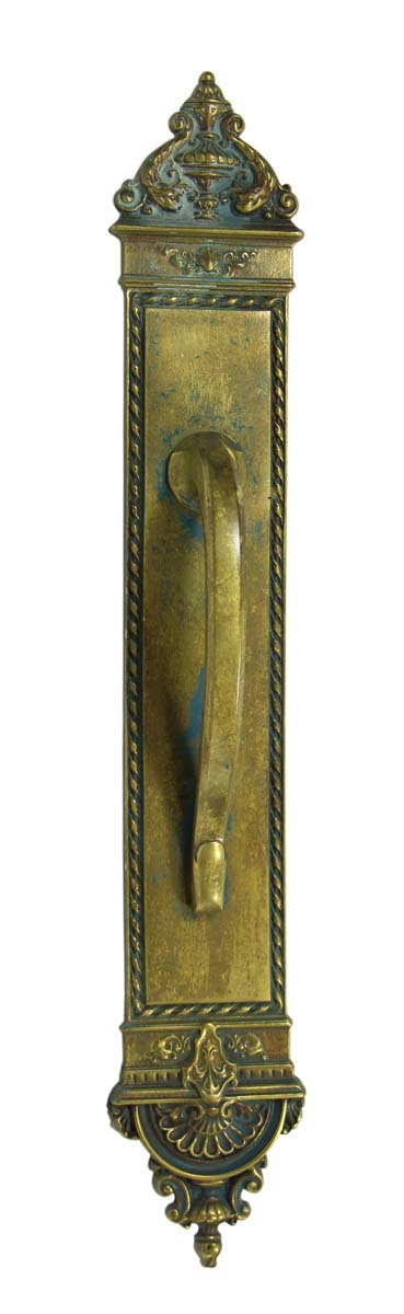 Door Pulls - Antique Neoclassical 19.25 in. Brass Door Pull Handle