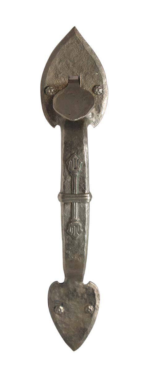 Door Pulls - Antique Nickel Over Bronze Arts & Crafts Door Pull Handle
