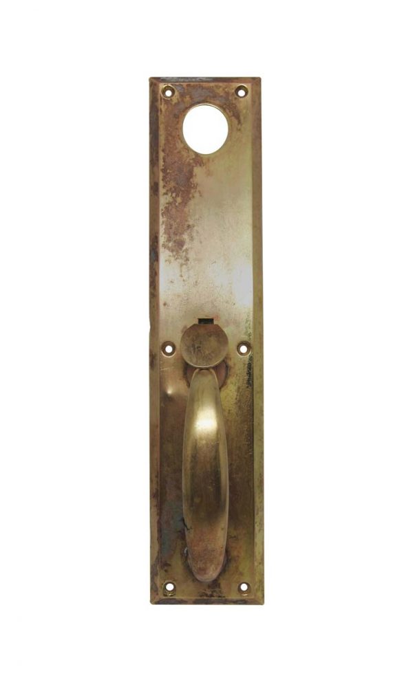Door Pulls - Vintage 14 in. Commercial Solid Brass Entry Door Pull