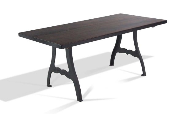 Farm Tables - Pine Provincial Stain Table with Cast Iron New York Legs