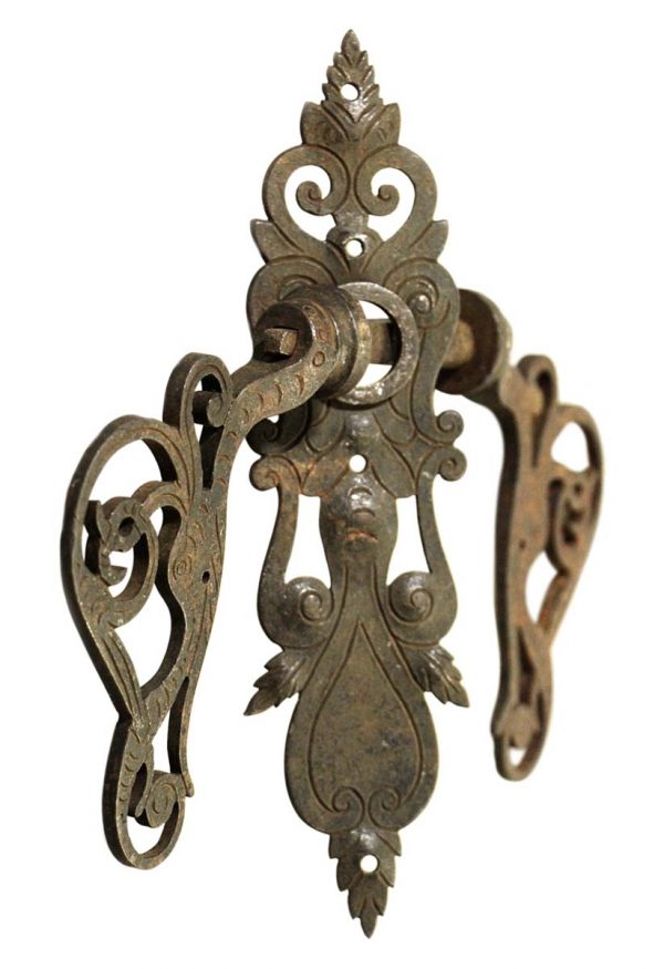 Levers - Victorian Wrought Iron Lever Door Knob Set