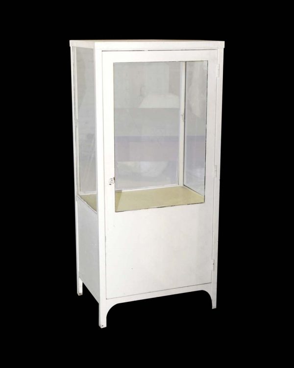 Cabinets - Antique White Medical Cabinet Showcase