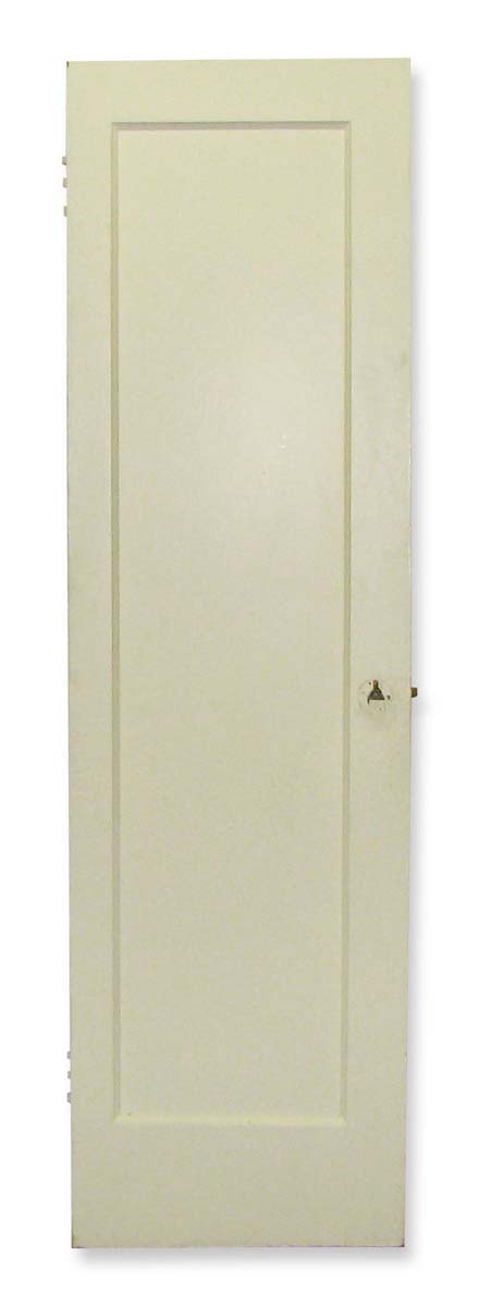 Closet Doors - Vintage 1 Pane White Wood Closet Door 80 x 22.375