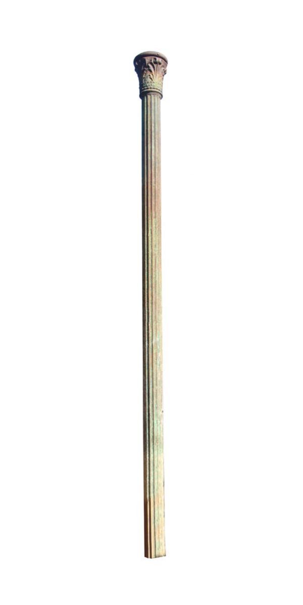Columns & Pilasters - Antique 10 Foot Acanthus Leaf Capital Cast Iron Column