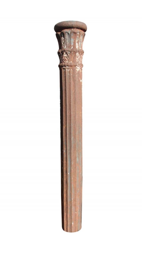Columns & Pilasters - Antique 6 Foot Structural Cast Iron Fluted Column