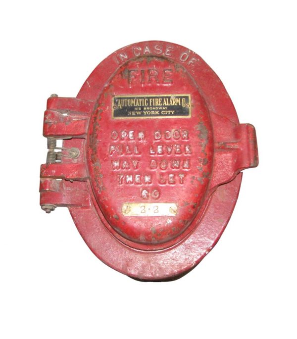 Fire Safety - Vintage Cast Iron Fire Alarm
