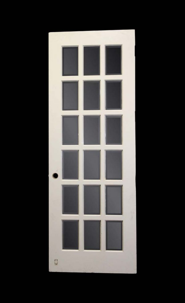 French Doors - Vintage 18 Mirrored Beveled Lite White French Door 99 x 35.75