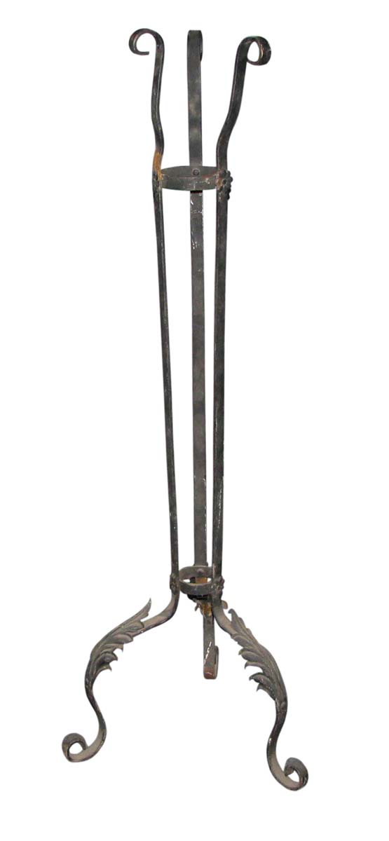 Garden Elements - 1920s Black Wrought Iron Stand