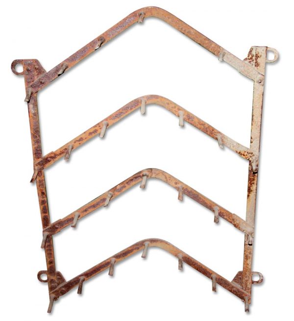 Industrial - Old Industrial Cast Iron Peg Rack