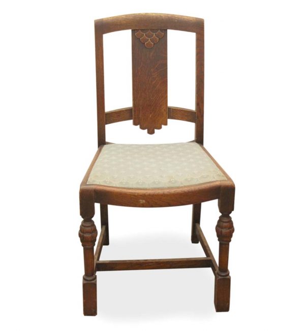 Kitchen & Dining - Antique Depression Era Oak Wooden Chair