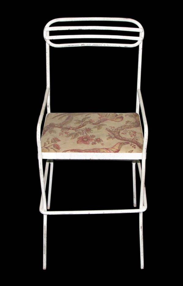 Patio Furniture - Simple White Metal Patio Chair