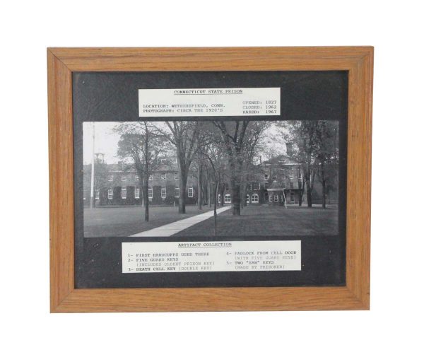 Photographs - 1920s Connecticut State Prison Framed Photograph