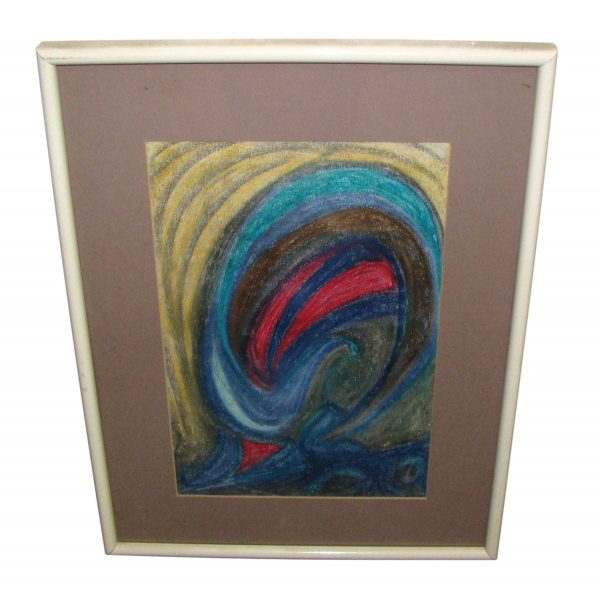 Prints  - Framed Pastel Abstract Mary Magdalene Art by David Gelman