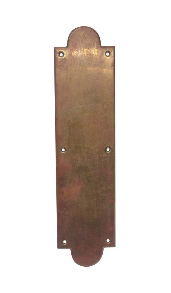 Push Plates - Classic Copper Plated Brass 16 in. Door Push Plate