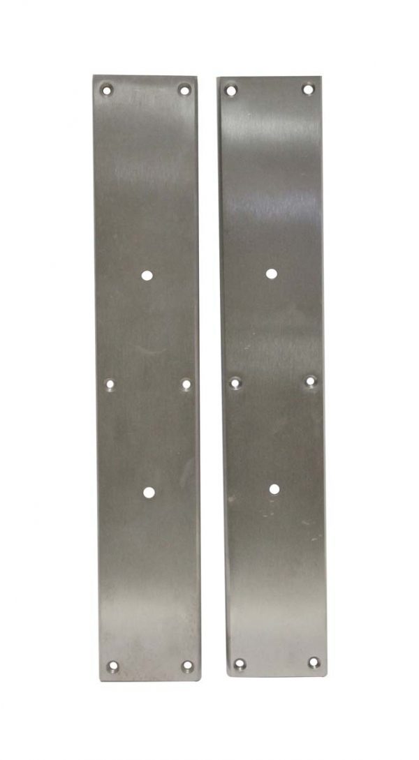 Push Plates - Pair of Olde New Stock Classic 15 in. Corbin Cast Brass Door Push Plates