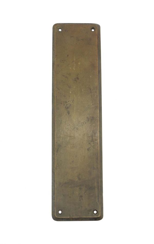 Push Plates - Vintage Bronze 12 in. Commercial Door Push Plate