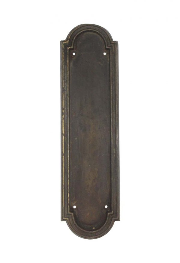 Push Plates - Vintage Steel 11 in. Traditional Door Push Plate