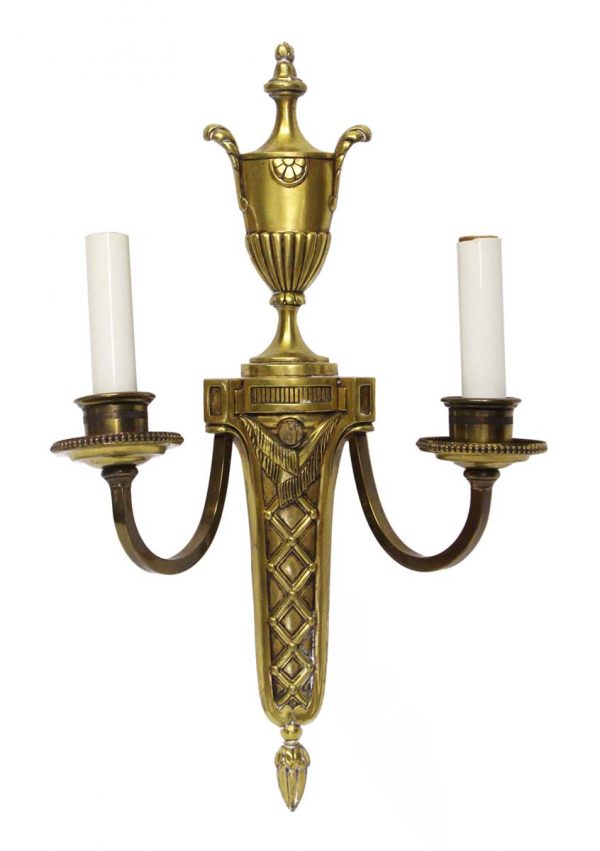 Sconces & Wall Lighting - 1930s Waldorf Astoria Classical French Urn Motif Wall Sconce