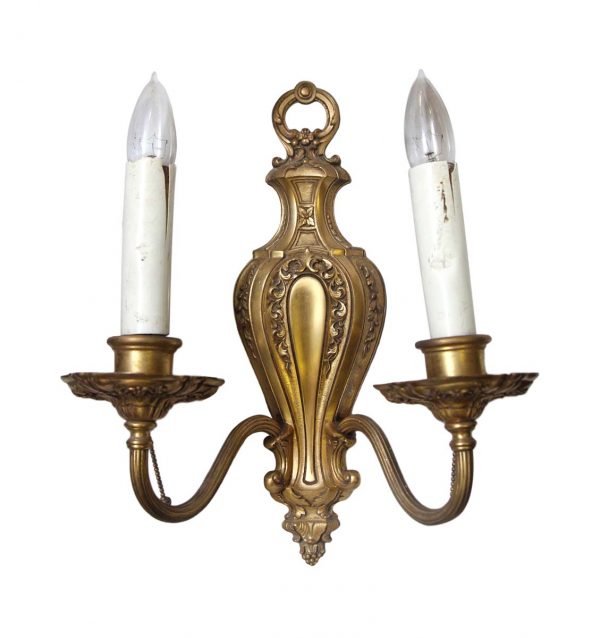 Sconces & Wall Lighting - Antique Victorian 2 Arm Bronze Wall Sconce