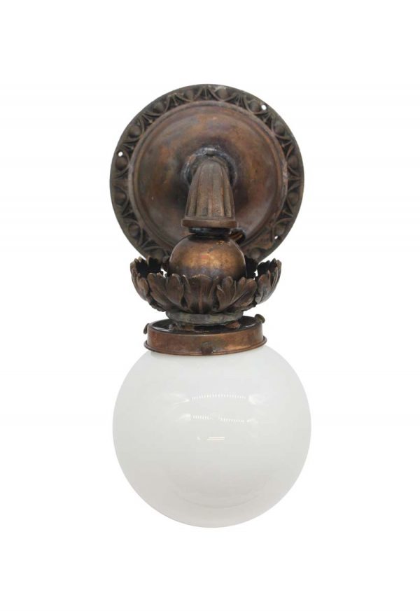 Sconces & Wall Lighting - Antique Victorian Egg & Dart Bronze Wall Sconce