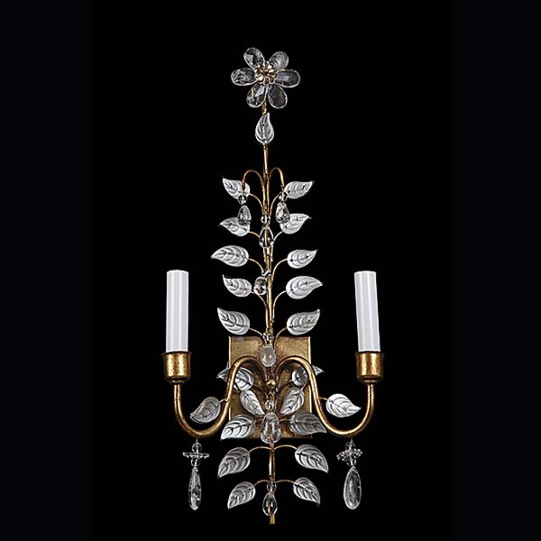 Sconces & Wall Lighting - Modern Floral Bagues Crystal Wall Sconce