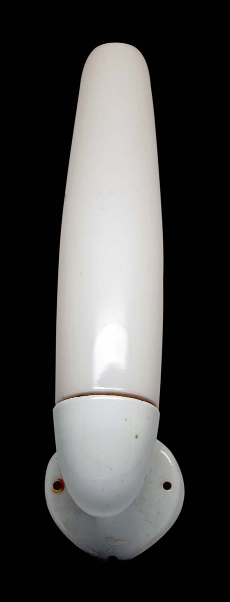 Sconces & Wall Lighting - Modern Mid Century Milk Glass & White Porcelain Wall Sconce