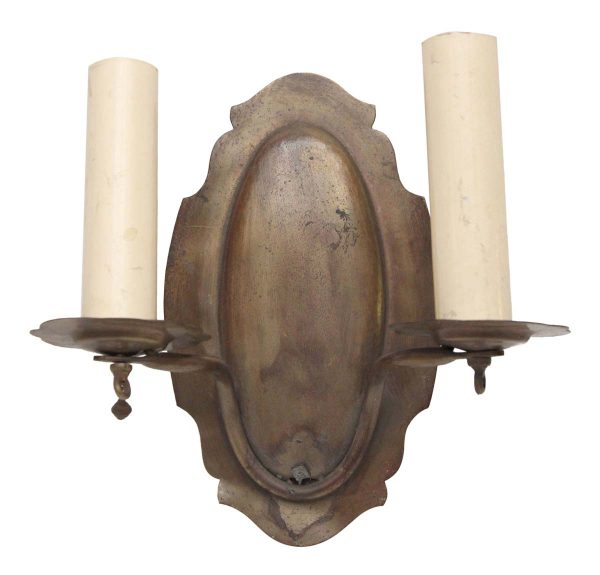 Sconces & Wall Lighting - Vintage Traditional 2 Arm Brass Wall Sconce