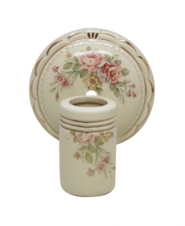 Sconces & Wall Lighting - Vintage Traditional White Floral Porcelain Wall Sconce