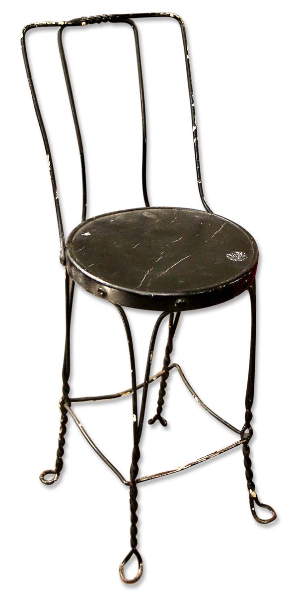 Seating - Vintage Black Ice Cream Parlor Chair