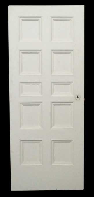 Vintage Pane White Wood Passage Door X Olde Good Things