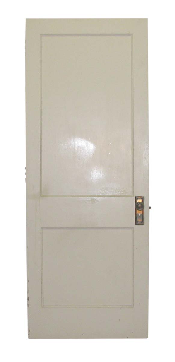 Standard Doors - Vintage 2 Pane White Wood Passage Door 31 W