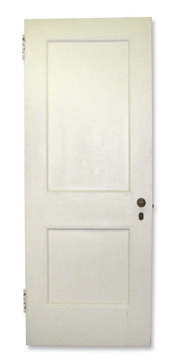 Standard Doors - Vintage 2 Pane White Wood Passage Door 82.75 x 31.875