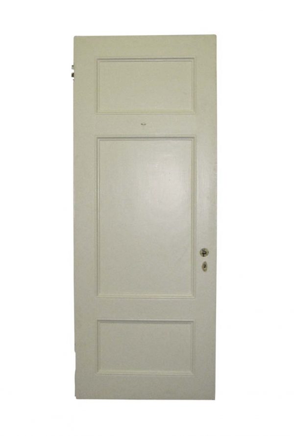 Standard Doors - Vintage 3 Panel White Passage Door 82.25 x 31.75